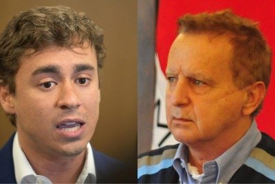 Nikolas questiona alianças de Medioli com políticos de esquerda -  (crédito: Leandro Couri/EM/D.A.Press e Gladyston Rodrigues/EM/D.A Press)