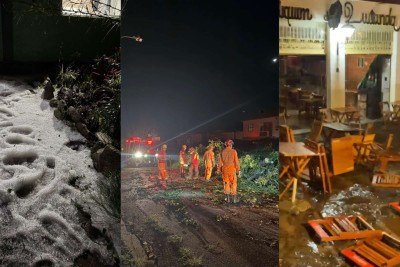 Prefeitura de Diamantina suspendeu o funcionamento de serviços de saúde e declarou situação de alerta no munícipio -  (crédito: Divulgação/CBMMG)