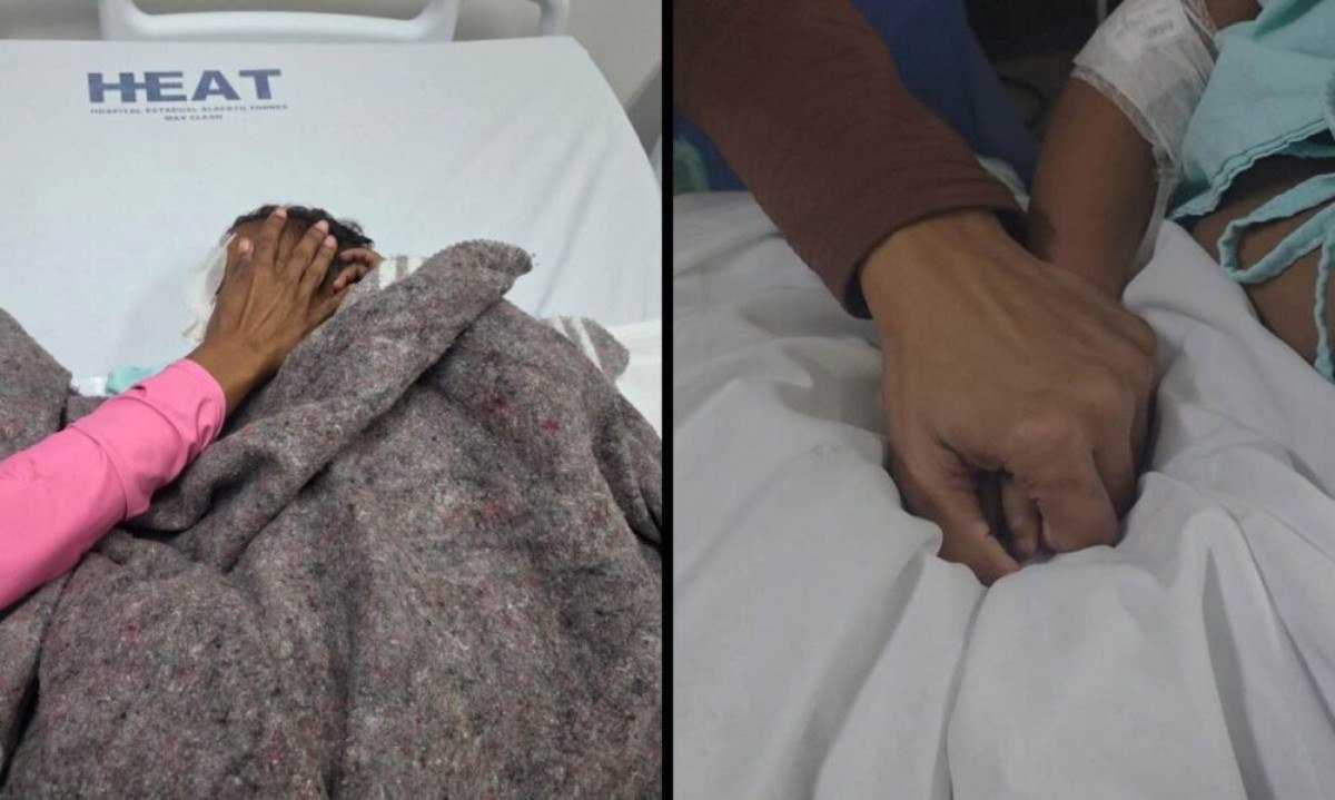 Criança de 3 anos é atacada por pitbull e passa por cirurgia em São Gonçalo - (crédito: Tupi)