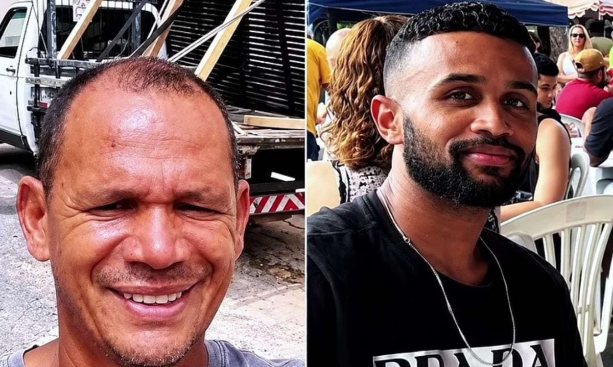 Hélio da Silva Eduardo, de 58 anos, e Michael Jefferson Gomes Ribeiro, de 29, foram encontrados mortos em ribanceira na BR-381, no Sul de Minas Gerais - (crédito: Reprodução/Redes sociais)