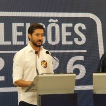 Debate Alterosa/EM/Uai: Gabriel rebate propostas de segurança de Simões: ‘Não vou fazer como você’ - Gladyston Rodrigues/EM/DA Press