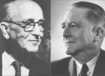Hans Kelsen e Carl Schmitt -  (crédito: CIFD/Universidad de Externado Colombia/Reprodução)