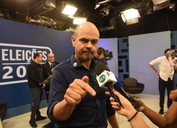 Mateus Simões após sabatina TV Alterosa/EM/Uai nesta sexta-feira (18/9) -  (crédito: Gladyston Rodrigues/EM/D.A. Press)