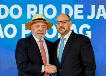 Presidente Lula e Ricardo Couto, desembargador e governador do Rio de Janeiro  -  (crédito: Ricardo Stuckert/PR)
