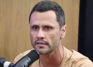 Cleitinho na sabatina do Estado de Minas com o Portal Uai e a TV Alterosa -  (crédito: Marcos Vieira/EM/D.A. Press)