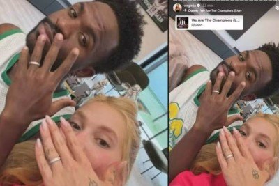 Vini Jr. e Virginia reforçam laços com aliança de compromisso -  (crédito: Tupi)