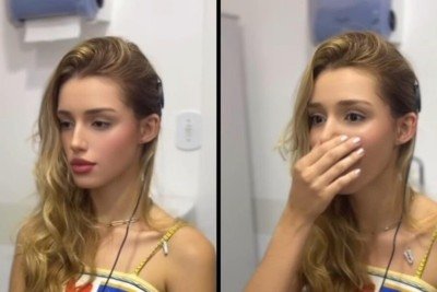 Aos 18 anos, jovem surda ouve pela primeira vez após implante coclear e momento emociona -  (crédito: Tupi)