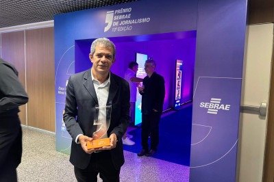 Na imagem, o repórter Luiz Ribeiro  -  (crédito: Roger Dias/Sebrae)