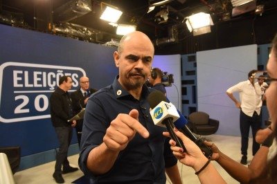 Mateus Simões após sabatina TV Alterosa/EM/Uai nesta sexta-feira (18/9) -  (crédito: Gladyston Rodrigues/EM/D.A. Press)