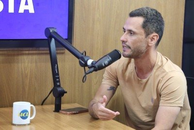 Cleitinho na sabatina do Estado de Minas com o Portal Uai e a TV Alterosa -  (crédito: Marcos Vieira/EM/D.A. Press)