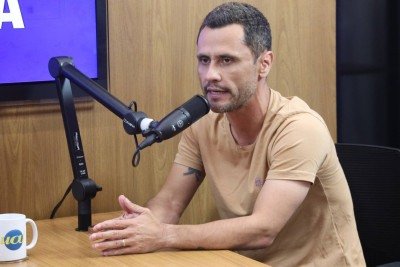 Cleitinho Azevedo na sabatina do Estado de Minas com o Portal Uai e a TV Alterosa -  (crédito: Marcos Vieira/EM/D.A. Press)