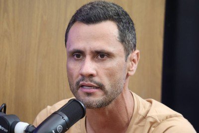 Cleitinho na sabatina do Estado de Minas com o Portal Uai e a TV Alterosa -  (crédito: Marcos Vieira/EM/D.A. Press)