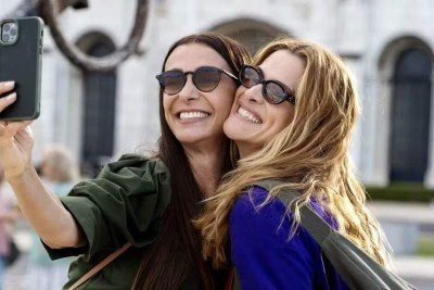 Mônica Martelli e Ingrid Guimarães em cena do filme 'Minha melhor amiga' -  (crédito: Paris Filmes/Divulgação)