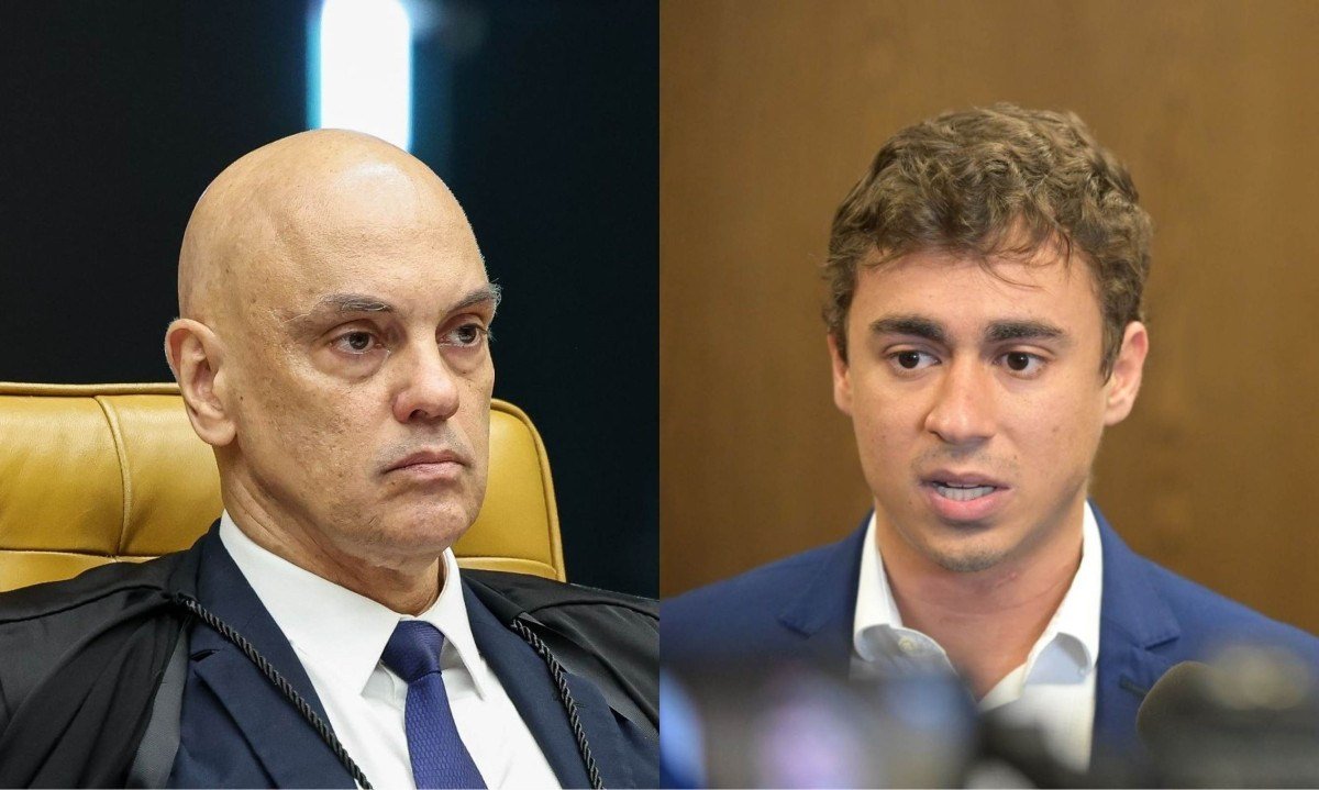 Moraes viajou em um Legacy 650 em agosto de 2025, enquanto Nikolas voou em um Phenom 300 em 2022 - (crédito: Rosinei Coutinho/STF e Leandro Couri/EM/D.A.Press)