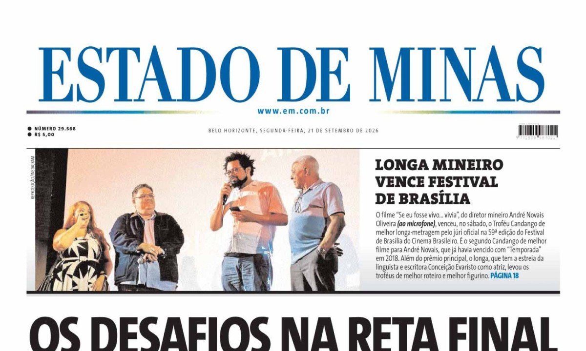 - (crédito: Capa do Estado de Minas)