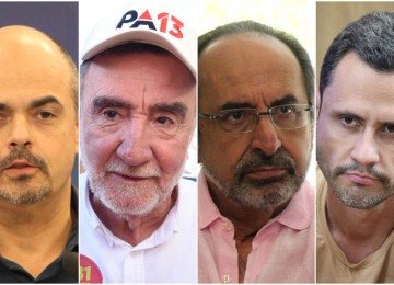 Três contra um a duas semanas da eleição: Simões, Patrus e Kalil se unem para atacar Cleitinho -  (crédito: Edésio Ferreira,Gladyston Rodrigues,Jair Amaral e Marcos Vieira/EM/D.A Press)