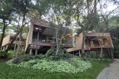  Empreendimento do Clara Arte começou em 2024 com 46 acomodações em bangalôs inseridos na natureza -  (crédito: Carlos Altman/EM)