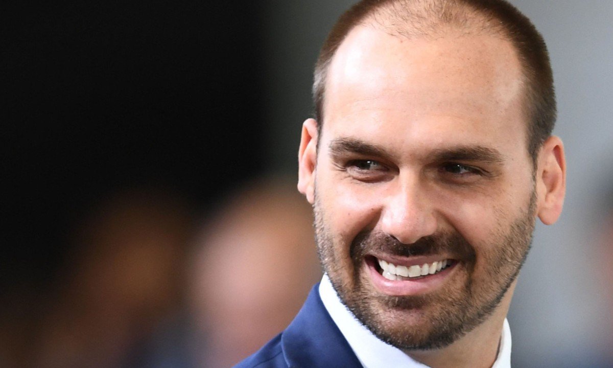 O ex-deputado Eduardo Bolsonaro - (crédito: EVARISTO SA / AFP)
