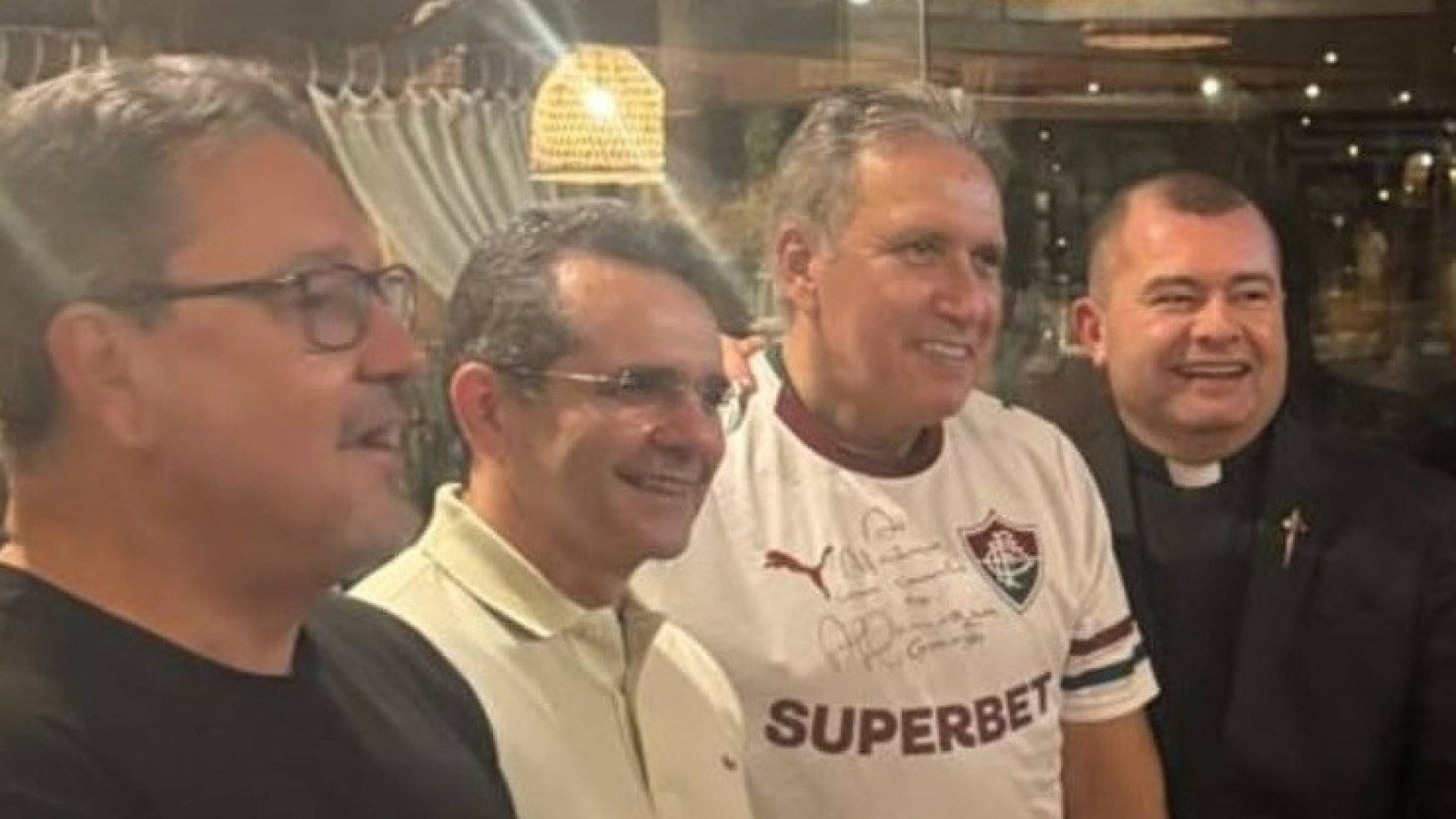 Ant&ocirc;nio Jos&eacute; Campos Moreira, procurador-geral de Justi&ccedil;a do Rio de Janeiro, Ant&ocirc;nio Ed&iacute;lio Magalh&atilde;es Teixeira, subprocurador-geral da Rep&uacute;blica, ministro Afr&acirc;nio Vilela, do STJ, e Padre Ant&ocirc;nio Guerra