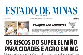 CONFIRA A CAPA DO ESTADO DE MINAS DO DIA 22/09/2026