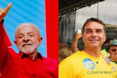 O que as campanhas de Lula e Flávio Bolsonaro preparam para a reta final da campanha -  (crédito: Foto: Ricardo Stuckert/Charles Vieira/ Divulgação Campanha Flávio Bolsonaro)
