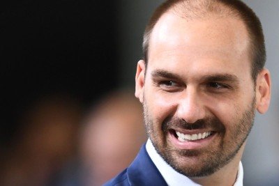O ex-deputado Eduardo Bolsonaro -  (crédito: EVARISTO SA / AFP)