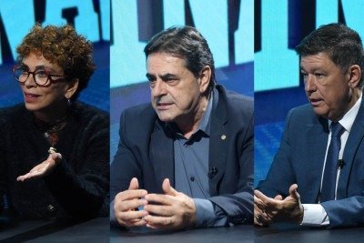 Marília, Sávio e Viana estão tecnicamente empatados por duas vagas ao Senado -  (crédito: Gladyston Rodrigues e Marcos Vieira/EM/D.A. Press)