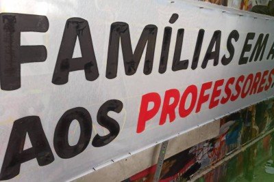 Pais apoiam professores em greve  -  (crédito: Divulgação )