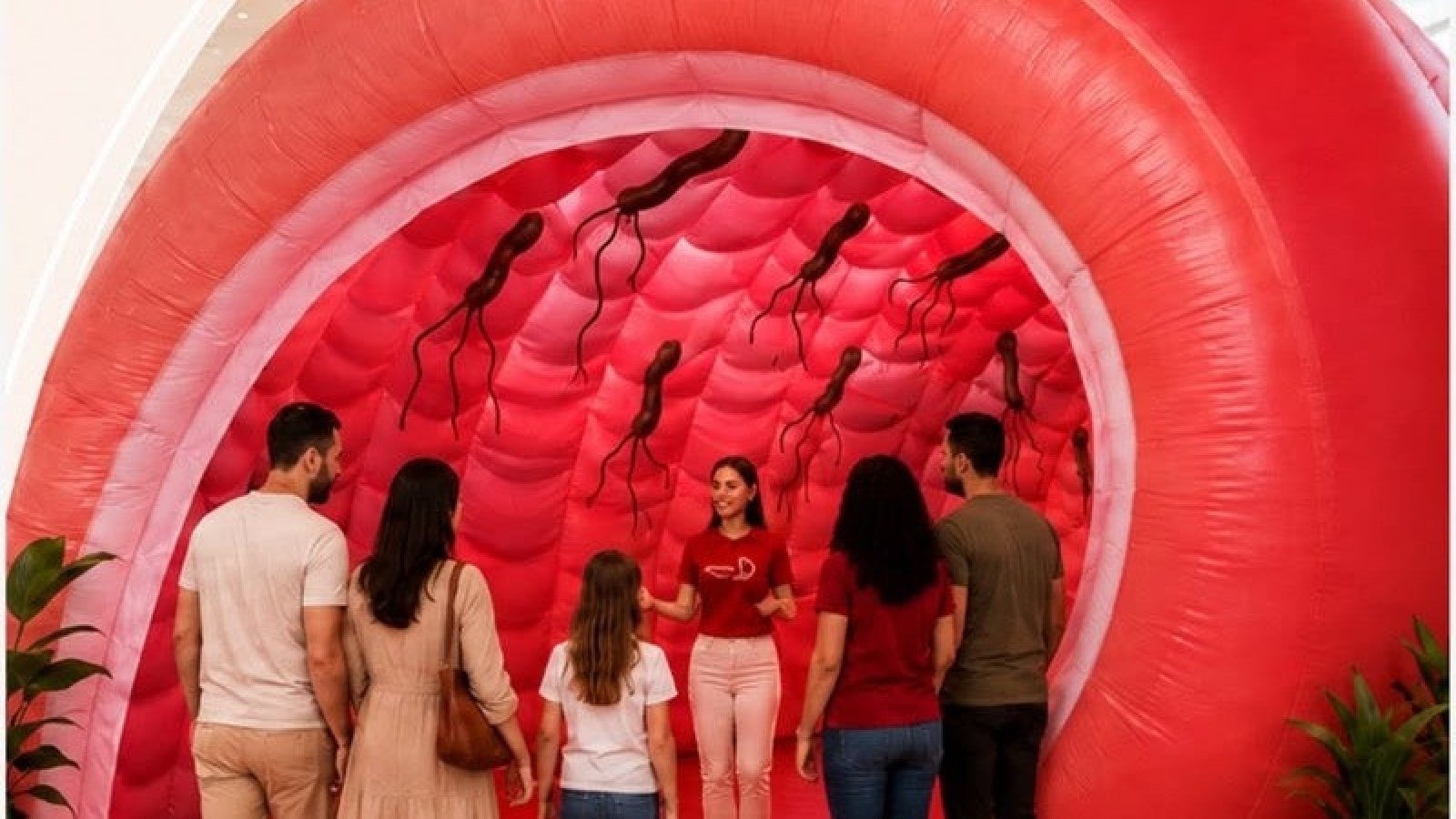 Estômago gigante é atração de shopping de BH