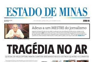 Capa impressa do Estado de Minas de 23/9/2026