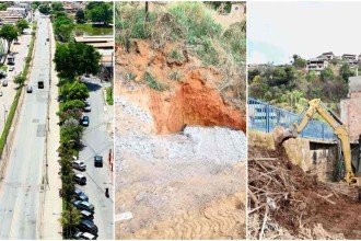Sabará tem obras de drenagem, pavimentação e contenção em diferentes bairro