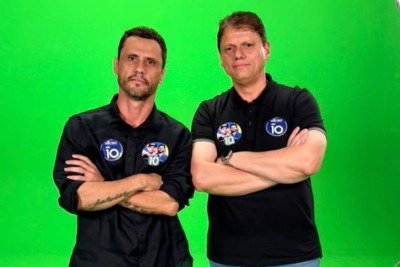 Cleitinho e Tarcísio são do mesmo partido, o Republicanos -  (crédito: Campanha Cleitinho)