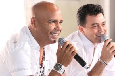 O cantor Rick, uma das v&iacute;timas do acidente a&eacute;reo, em um de seus &uacute;ltimos eventos p&uacute;blicos -  (crédito:  MC3 Marketing Artistico/ Divulga&ccedil;&atilde;o)