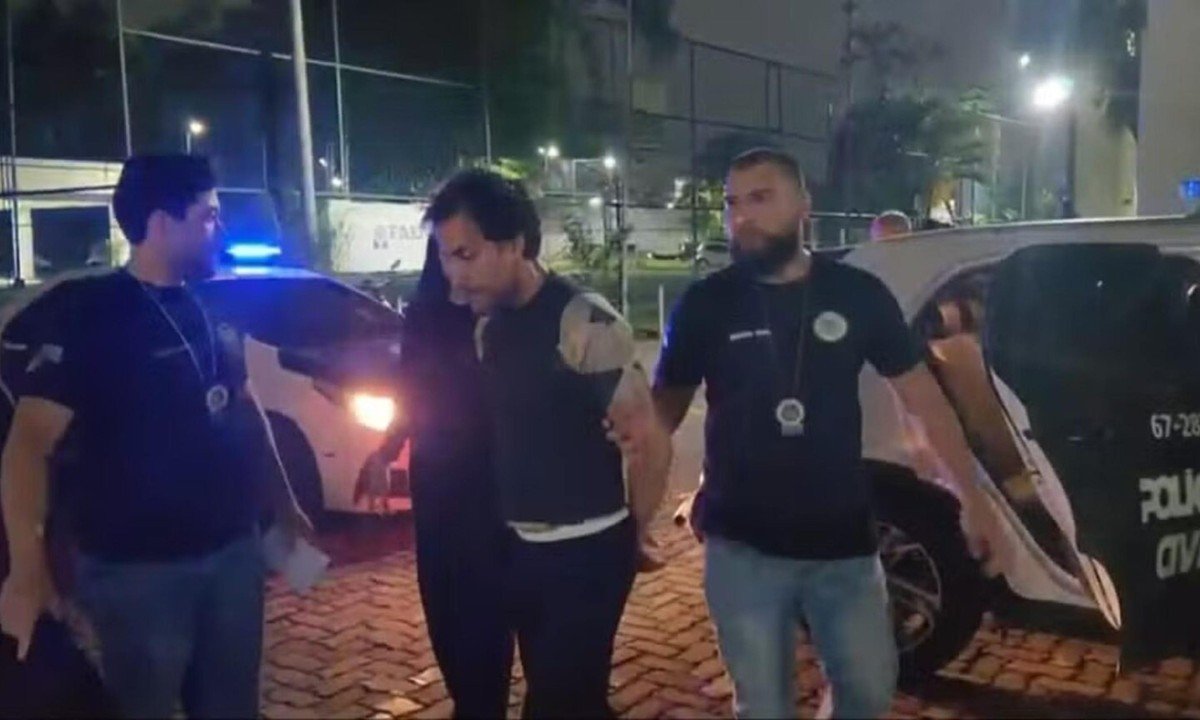 Influenciador Bruno Donato Maffei é detido por policiais no Rio, após mandado da Justiça de Goiás por estelionato - (crédito: Reprodução)