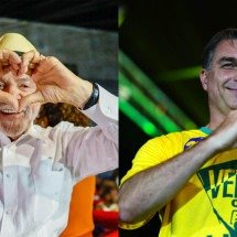  AtlasIntel: Flávio Bolsonaro e Lula com diferença de 0,1% no segundo turno - Foto: Ricardo Stuckert/Charles Vieira/ Divulga&ccedil;&atilde;o Campanha Fl&aacute;vio Bolsonaro