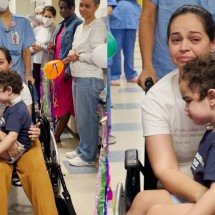 Vídeo: mãe acompanha alta do filho em UTI Pediátrica após 4 meses em BH - Divulga&ccedil;&atilde;o/Grupo Neocenter