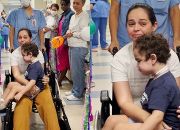 M&atilde;e acompanha alta de filho de tr&ecirc;s anos ap&oacute;s interna&ccedil;&atilde;o de quatro meses
 -  (crédito: Divulga&ccedil;&atilde;o/Grupo Neocenter)