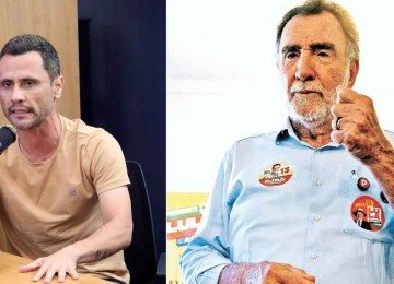 Cleitinho lideras as pesquisas de intenção de voto, seguido por Patrus Ananias
 -  (crédito: Marcos Vieira /EM/DA. Press e Jair Amaral/EM/D.A Press.)