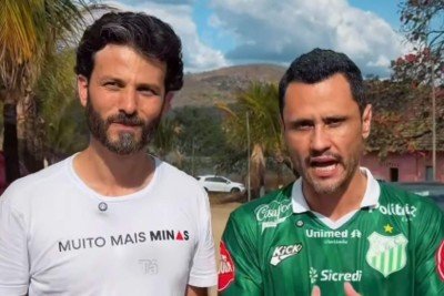 Cleitinho começou campanha apoiando Aro, mas recuou e disse que aliança veio por 'questão partidária' -  (crédito: Reprodução/Instagram)