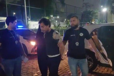 Influenciador Bruno Donato Maffei é detido por policiais no Rio, após mandado da Justiça de Goiás por estelionato -  (crédito:  Reprodução)