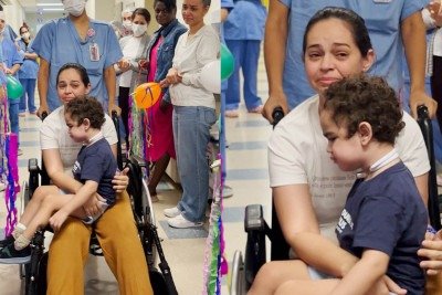 M&atilde;e acompanha alta de filho de tr&ecirc;s anos ap&oacute;s interna&ccedil;&atilde;o de quatro meses
 -  (crédito: Divulga&ccedil;&atilde;o/Grupo Neocenter)