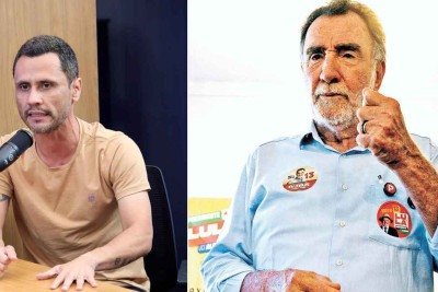 Cleitinho lideras as pesquisas de inten&ccedil;&atilde;o de voto, seguido por Patrus Ananias
 -  (crédito: Marcos Vieira /EM/DA. Press e Jair Amaral/EM/D.A Press.)