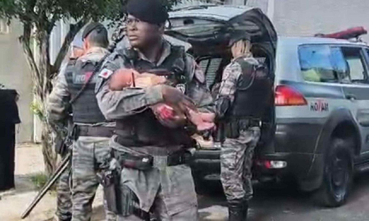 Filha da vítima tem apenas quatro meses - (crédito: PMMG/Divulgação)
