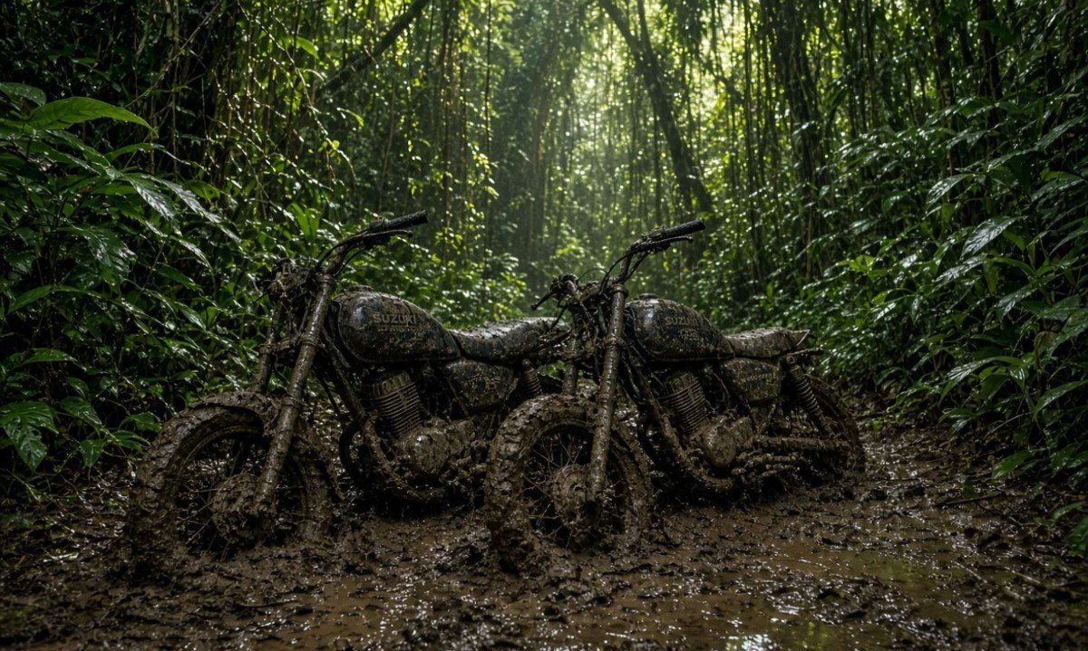 Um dos momentos mais marcantes ocorre na região de Darién, entre Colômbia e Panamá, onde a Rodovia Pan-Americana é interrompida pela floresta tropical e a travessia só é possível pelo ar ou pela água
- (crédito: Imagem gerada por IA)