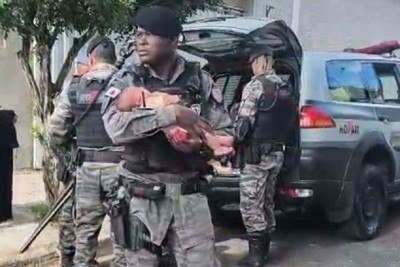 Filha da v&iacute;tima tem apenas quatro meses -  (crédito: PMMG/Divulga&ccedil;&atilde;o)
