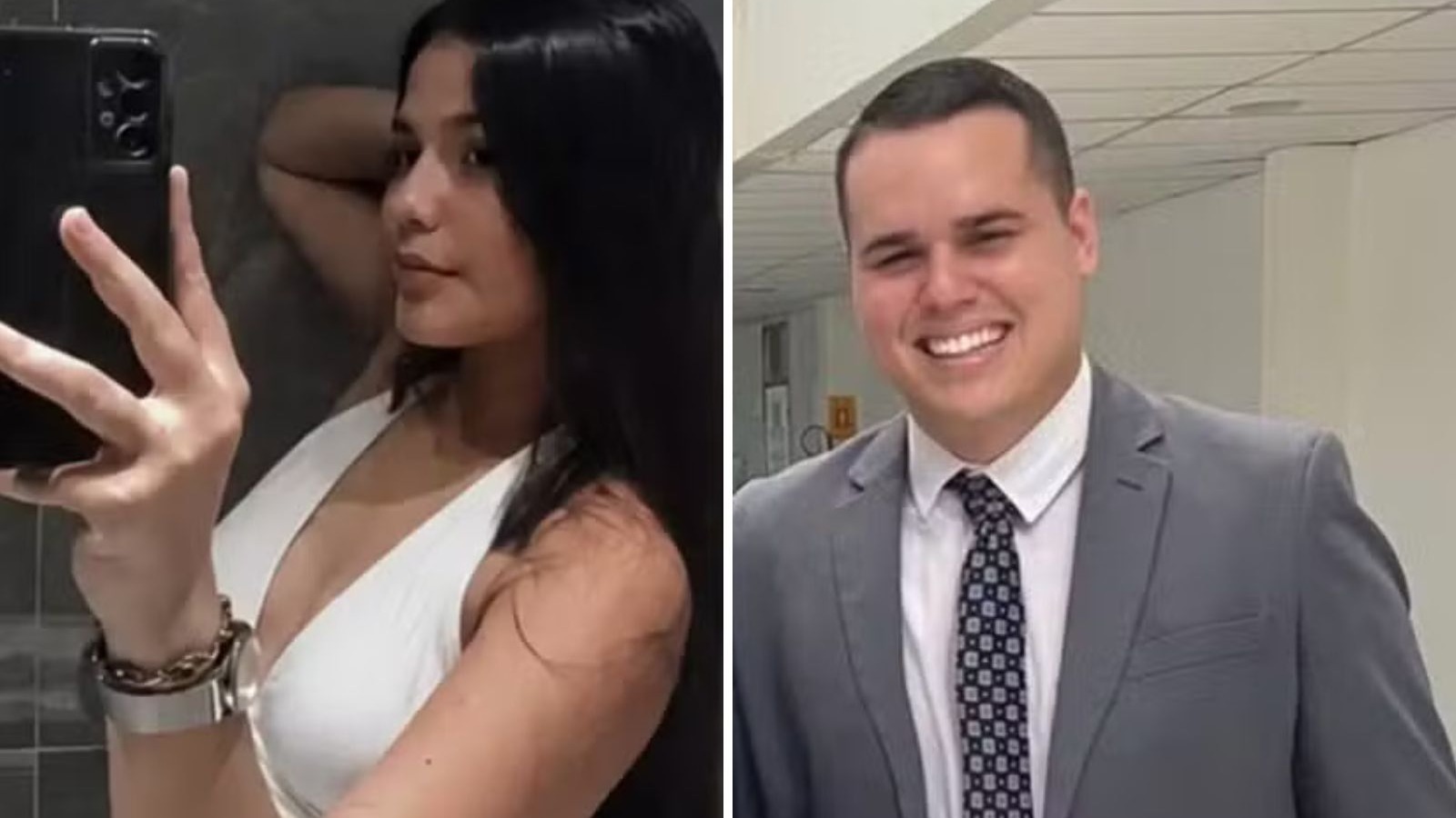 Isabelle Caracristi, que morreu após cair de prédio, e o namorado João Munhoz Neto, preso pelas investigações em Fortaleza - (crédito: Divulgação)