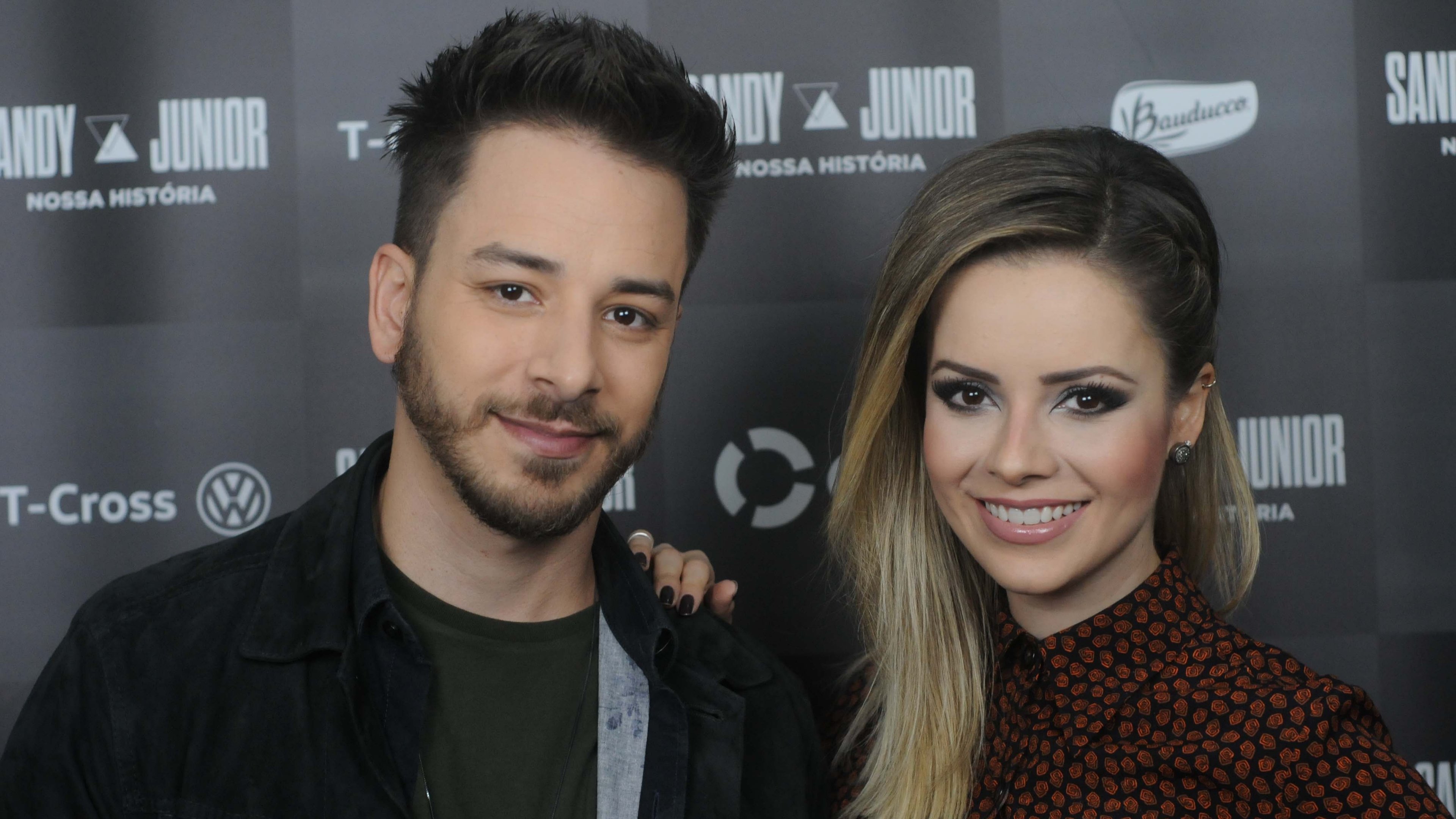 Sandy e Junior na divulga&ccedil;&atilde;o da turn&ecirc; 'Nossa Hist&oacute;ria', tema que ressurge em meio a especula&ccedil;&otilde;es sobre novo retorno -  (crédito: Leandro Couri / EM )