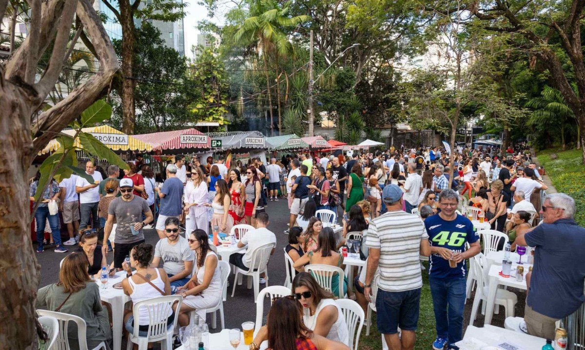 Feirinha Aproxima, em parceria com a Love Wine, toma conta da Mina de Águas Claras, em Nova Lima - (crédito: Victor Shwaner/Divulgação)