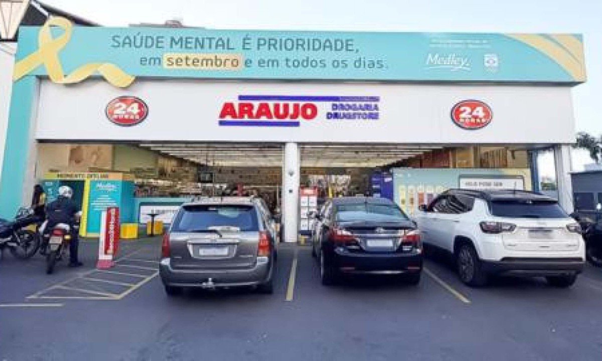 A fachada da loja que recebe a campanha segue até o início de outubro
- (crédito: Divulgação)