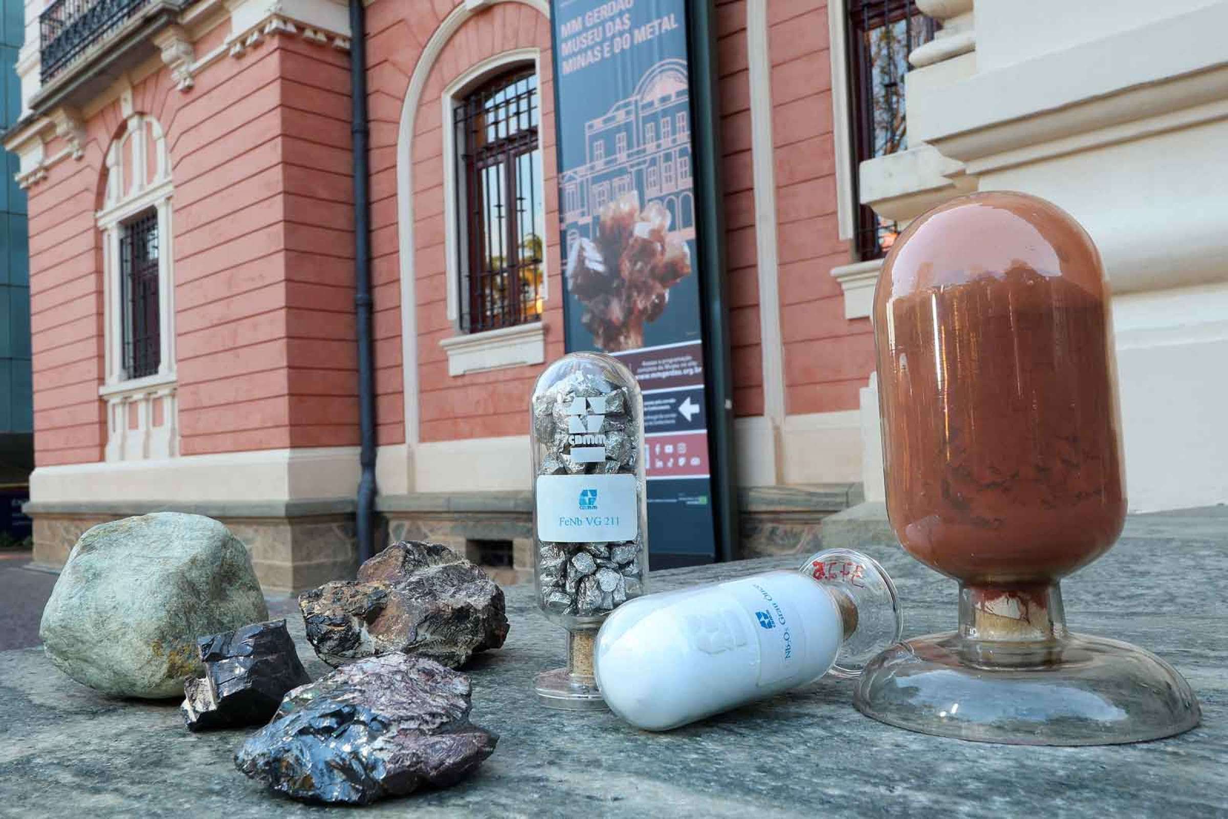 Museu das Minas e do Metal na Pra&ccedil;a da Liberdade, em BH: espa&ccedil;o de visita&ccedil;&atilde;o guarda amostras dos minerais cr&iacute;ticos que deixam o estado em posi&ccedil;&atilde;o de destaque nacional nessa corrida por desenvolvimento
